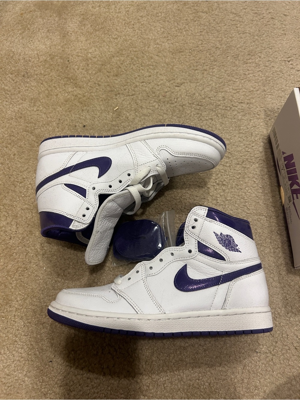 Nike Women’s Air Jordan 1 High White Purple